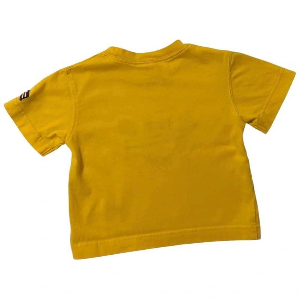 Vintage Carter’s Kids Tug Boat Nautical Graphic Tee Yellow Short Sleeve 12 Month